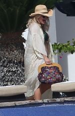 JESSICA SIMPSON in Bikini at a Pool in Cabo San Lucas 01/17/2016