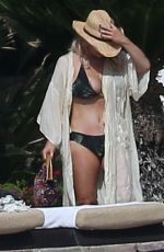 JESSICA SIMPSON in Bikini at a Pool in Cabo San Lucas 01/17/2016