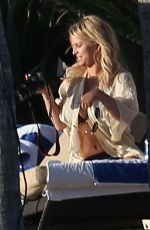 JESSICA SIMPSON in Bikini at a Pool in Cabo San Lucas 01/17/2016