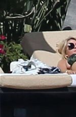 JESSICA SIMPSON in Bikini at a Pool in Cabo San Lucas 01/17/2016