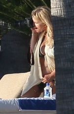 JESSICA SIMPSON in Bikini at a Pool in Cabo San Lucas 01/17/2016