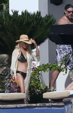 JESSICA SIMPSON in Bikini at a Pool in Cabo San Lucas 01/17/2016