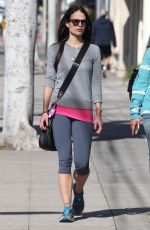 JORDANA BREWSTER in Leggings Out in West Hollywood 01/25/2016
