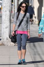 JORDANA BREWSTER in Leggings Out in West Hollywood 01/25/2016