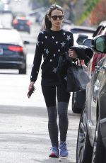JORDANA BREWSTER Out and About in West Hollywood 01/11/2016