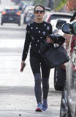JORDANA BREWSTER Out and About in West Hollywood 01/11/2016