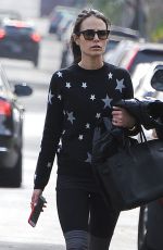 JORDANA BREWSTER Out and About in West Hollywood 01/11/2016
