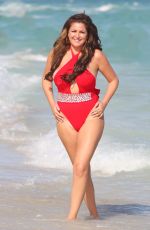 JOSIE GOLDBERG in Swimsuit at a Beach in Miami 12/31/2015
