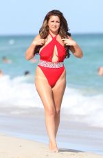 JOSIE GOLDBERG in Swimsuit at a Beach in Miami 12/31/2015