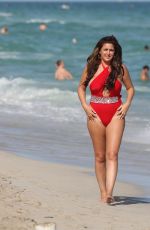 JOSIE GOLDBERG in Swimsuit at a Beach in Miami 12/31/2015