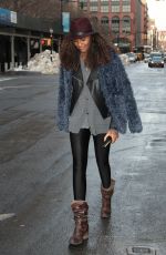 JOURDAN DUNN Out in Tribeca 01/26/2016