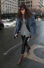 JOURDAN DUNN Out in Tribeca 01/26/2016
