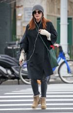 JULIANNE MOORE Out in New York 01/15/2016