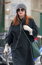 JULIANNE MOORE Out in New York 01/15/2016