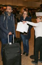JULIE DELPY Arrives at SLC Airport for Sundance Film Festival 01/21/2016