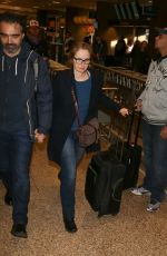 JULIE DELPY Arrives at SLC Airport for Sundance Film Festival 01/21/2016