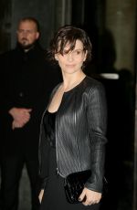 JULIETTE BINOCHE Arrives at Giorgio Armani Prive Haute Couture 2016 Fashion Show in Paris 01/26/2016