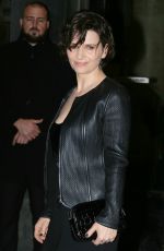 JULIETTE BINOCHE Arrives at Giorgio Armani Prive Haute Couture 2016 Fashion Show in Paris 01/26/2016