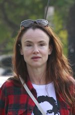 JULIETTE LEWIS Arrives at a Hair Studio in Los Angeles 01/14/2016