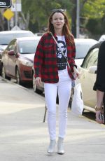 JULIETTE LEWIS Arrives at a Hair Studio in Los Angeles 01/14/2016