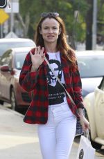 JULIETTE LEWIS Arrives at a Hair Studio in Los Angeles 01/14/2016