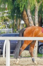 KALEY CUOCO Horseback Riding in Los Angeles 01/19/2016