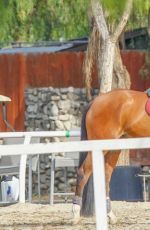 KALEY CUOCO Horseback Riding in Los Angeles 01/19/2016