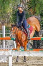 KALEY CUOCO Horseback Riding in Los Angeles 01/19/2016