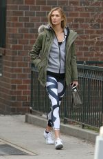 KARLIE KLOSS Heading to a Gym in New York 01/15/2016