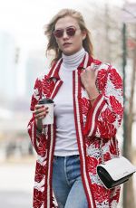 KARLIE KLOSS Out and About in New York 01/22/2016