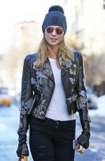 KARLIE KLOSS Out and About in New York 01/27/2016