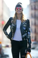 KARLIE KLOSS Out and About in New York 01/27/2016