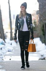 KARLIE KLOSS Out and About in New York 01/27/2016