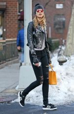 KARLIE KLOSS Out and About in New York 01/27/2016