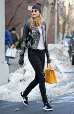 KARLIE KLOSS Out and About in New York 01/27/2016