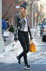 KARLIE KLOSS Out and About in New York 01/27/2016