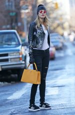KARLIE KLOSS Out and About in New York 01/27/2016
