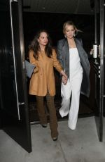 KATE HUDSON Leaves Palms Restaurant in Beverly Hills 01/07/2016