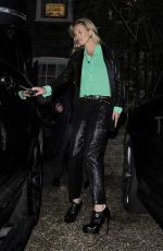 KATE MOSS Leaves Her House in London 01/15/2016