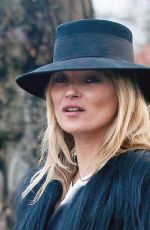 KATE MOSS Out and About in London 01/11/2016