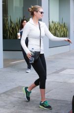 KATE UPTON in Leggings Out in Beverly Hills 01/14/2016