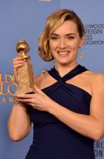 KATE WINSLET at 73rd Annual Golden Globe Awards in Beverly Hills 10/01/2016