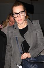 KATE WINSLET at LAX Airport in Los Angeles 01/19/2016