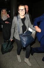 KATE WINSLET at LAX Airport in Los Angeles 01/19/2016