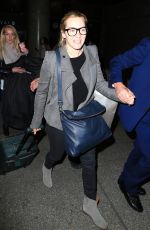 KATE WINSLET at LAX Airport in Los Angeles 01/19/2016