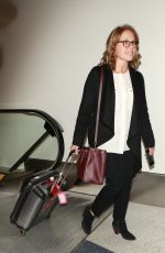 KATIE COURIC at LAX Airport in Los Angeles 01/19/2016