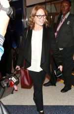KATIE COURIC at LAX Airport in Los Angeles 01/19/2016