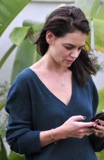 KATIE HOLMES Out and About in Los Angeles 01/11/2016