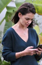 KATIE HOLMES Out and About in Los Angeles 01/11/2016