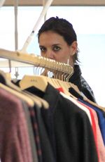 KATIE HOLMES Shopping in Beverly Hills 01/15/2016